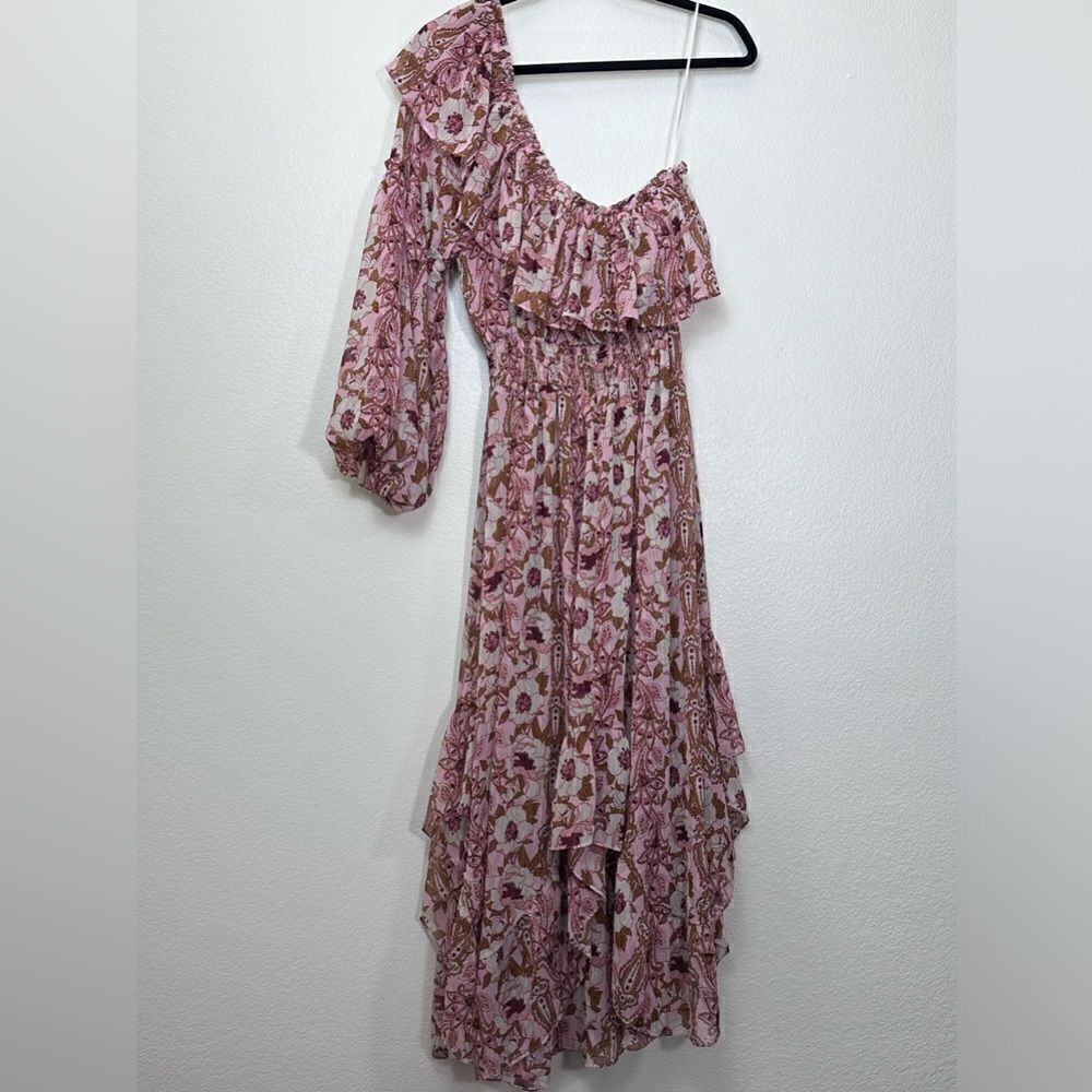 MISA LOS ANGELES Rumi One Shoulder Floral Asymmetrical Dress Size XL - Picture 10 of 10